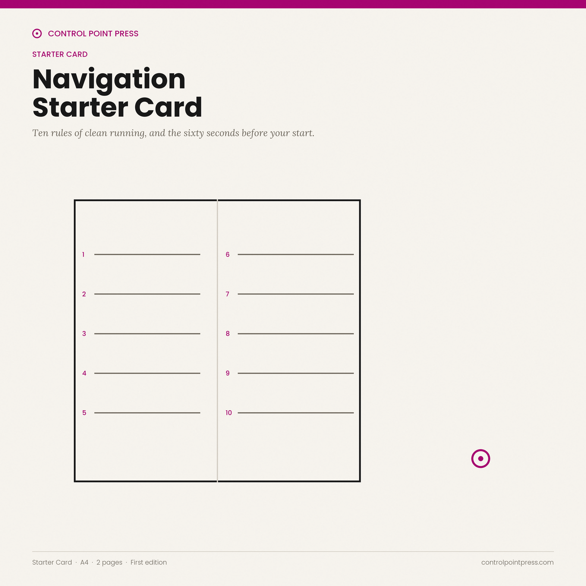 Navigation Starter Card